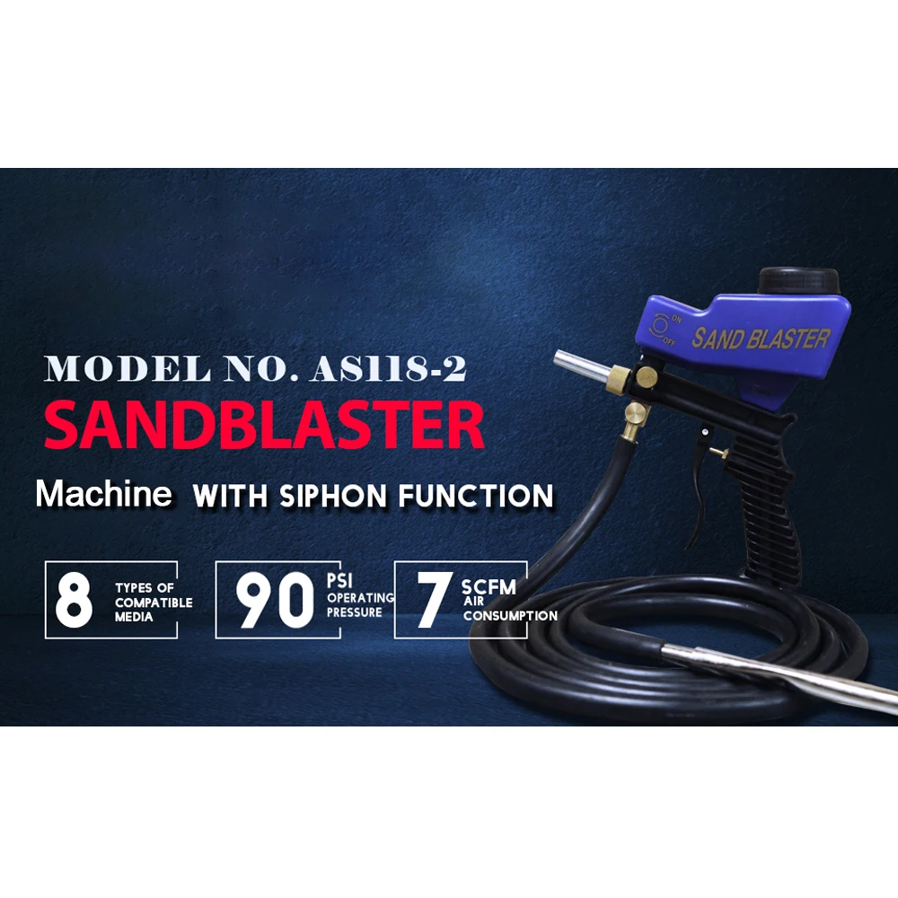 Портативный Пескоструйный Аппарат с питанием для гравитации, сифон, подача в одном для удаления ржавчины, краски, грязи, воздуха, инструменты, распылительные машины