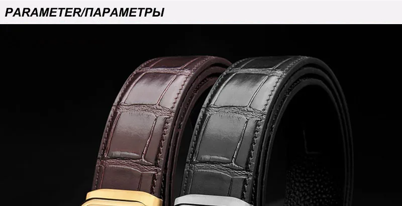 FAJARINA, высокое качество, крокодиловый узор, Воловья кожа, мужской ремень, официальное письмо, Пряжка из нержавеющей стали для мужчин, новинка, ZDFJ280
