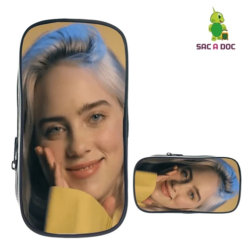 Темно-серый Billie Eilish рюкзаки женские/мужские школьные сумки для ноутбука дорожные сумки подростковый рюкзак для ноутбука модная нейлоновая сумка Mochila machila - Цвет: Темно-серый