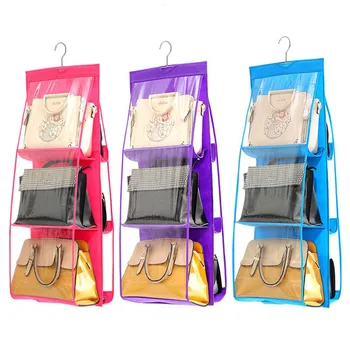 

Bag Storage Bag Double-sided Six-layer Hanging Handbags Clothes Storage Bag Portable Multi-function Dust Collection Bag