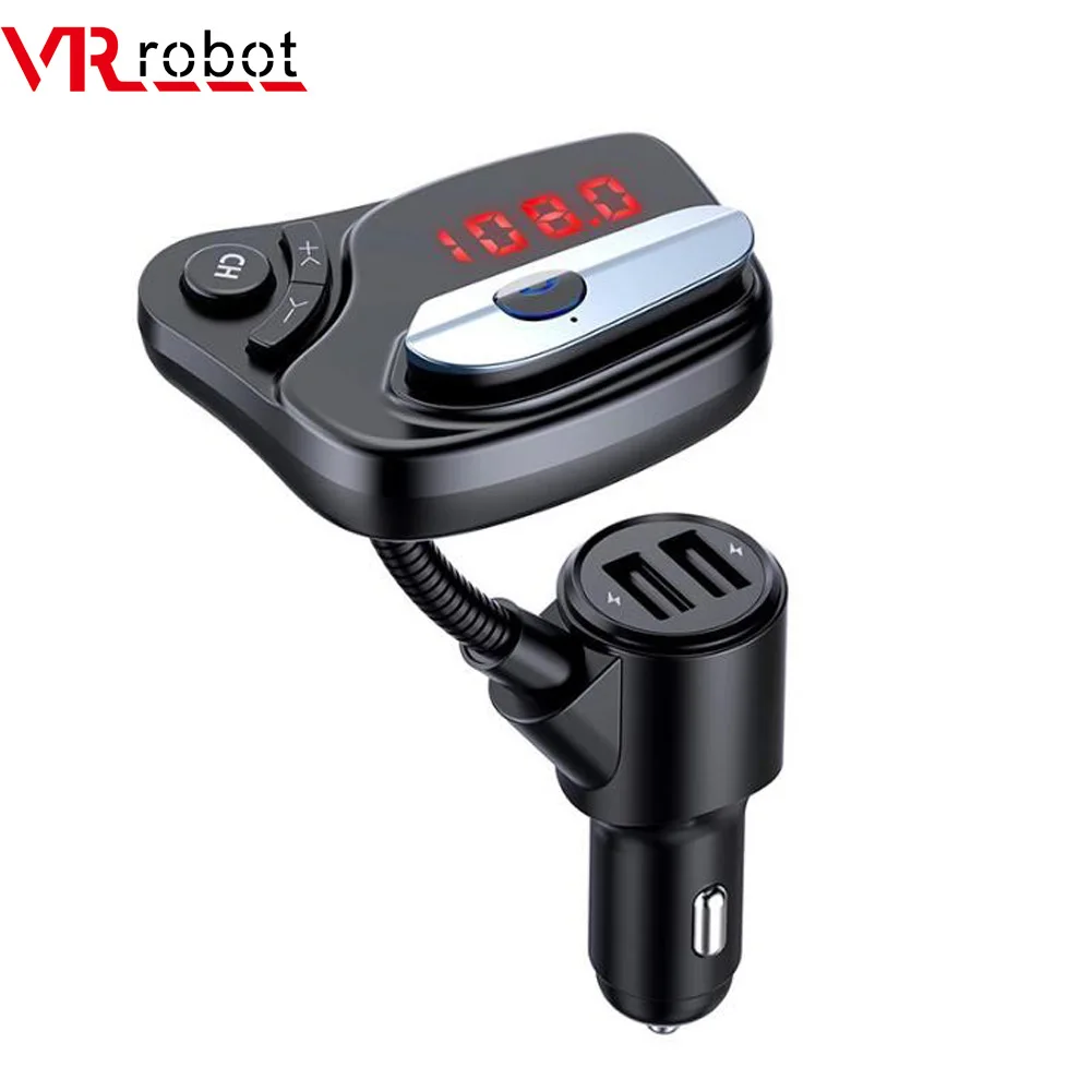 VR Robot Bluetooth 5 0 FM Transimtter TF карта автомобильный аудио mp3 плеер беспроводная гарнитура