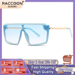 Vintage Luxury Designer Brand Fashion Oversized Square Sunglasses Women Men Trendy Big Frame Flat Top Sun Glasses Shades Uv400