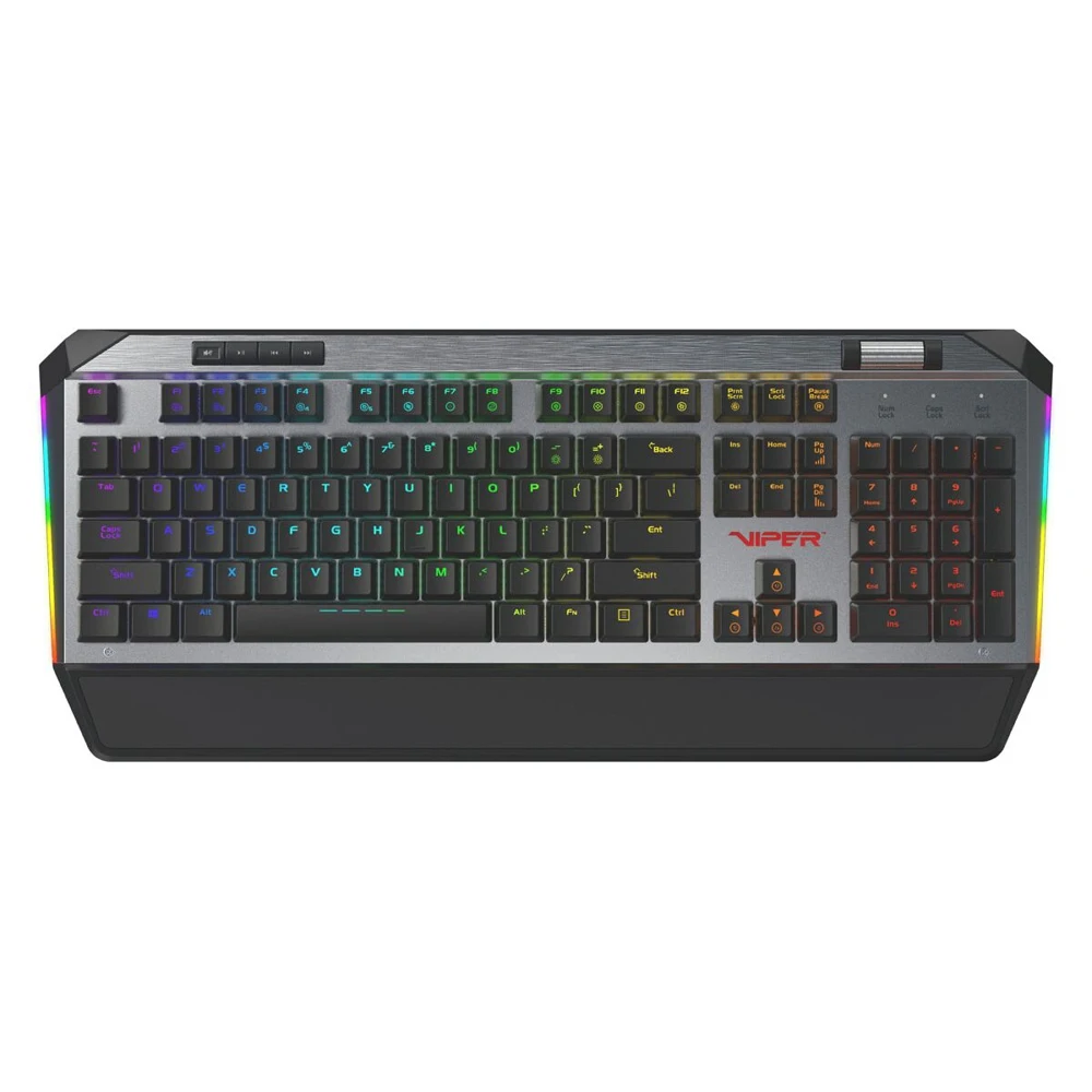 Клавиатура Patriot Viper V765 PV765MBRUXMGMRU механическая, проводная, Kailh Red, черная/серебристая