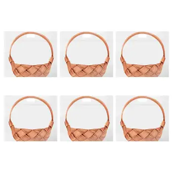 

50pcs Hand Basket Pattern Packaging Bags Reclosable Sealing Bag Food Storage Pouch for Bread Fruit