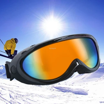 

Winter Snowbaord Sports Goggles UV Protection Skating Snowmobile Sunglasses Skiing Eyewear Anti-fog Men Woemn Ski Glasses