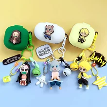 

Cute Japanese Anime Cover for Samsung Galaxy Buds 2 / Buds Pro / Buds Live Case + Pendant Cartoon Bluetooth Earphone Accessories