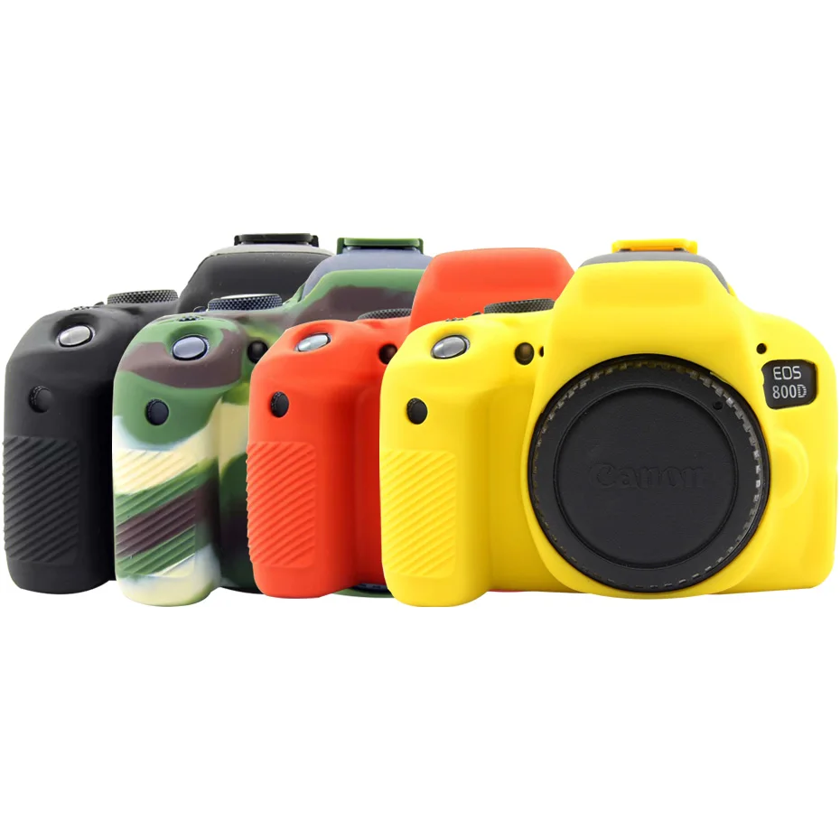 TENENELE Мягкие силиконовые чехлы сумка для Canon EOS 800D/Rebel T7i Цветной Резиновый чехол-Обложка для Canon Kiss X9i сумки для камеры аксессуар