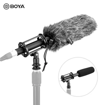 BOYA BY-BM6060 슈퍼 카디오이드 콘덴서 마이크 60Hz-20000Hz 3 핀 XLR 주파수 지원 배터리 또는 팬텀 전원 공급 장치