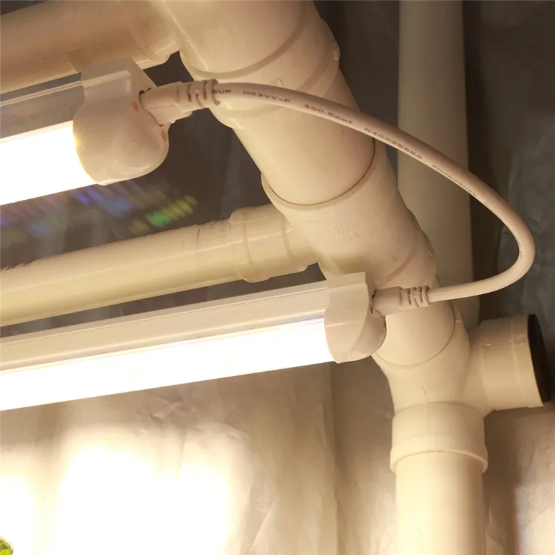 Full Spectrum Led Grow Light T8 Tube US EU Plug LED Phyto Lamps Grow LED Lamp Bar Light Hydroponic Plant Growth Light