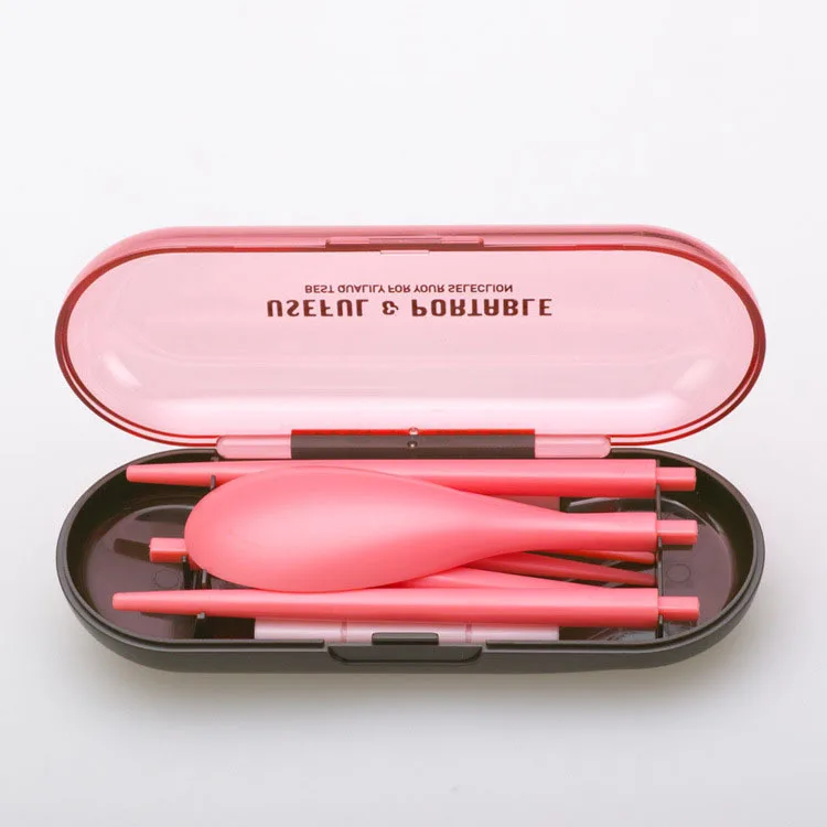 

Portable Children Student Lunch Dinnerware Foldable Chopsticks Spoon Fork Set Lovely Tableware Outdoor lunch Box