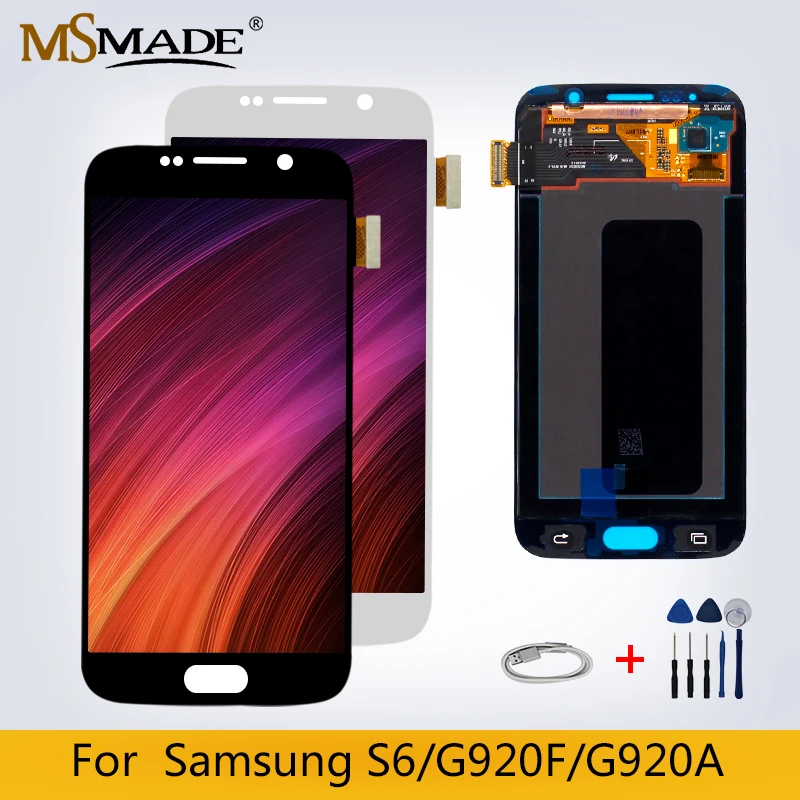 S6 ЖК-дисплей для Samsung Galaxy S6 G920F G920A ЖК-дисплей сенсорный экран дигитайзер Запасные части