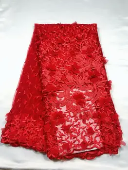 

2020 High Quality African Lace Fabric Dusty Pink French Net Embroidery Beads Tulle Lace Fabric For Nigerian Wedding Party Dress