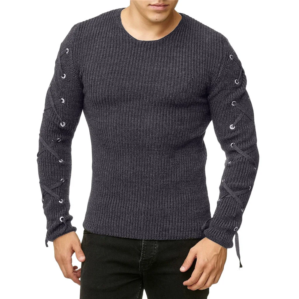 Sweater Men Long Sleeve Thick 2XL Bandage Sleeve Winter Sweater Man 2019 High Quality Men Sweaters Sweater Men Long Sleeve Thick 2XL Bandage Sleeve Winter Sweater Man 2019 High Quality Men Sweaters