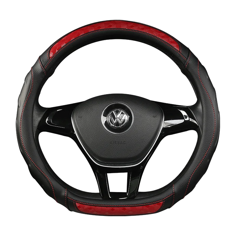 Углеродное волокно для автомобиля, кожаный чехол на руль для Land Rover freelander 2 2007-2012 - Color Name: 19003-D
