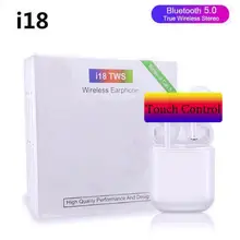 100pcs/lot Mini i18 TWS Wireless Earphone Bluetooth 5.0 Headphone Sports Touch Headset for i7 8 x xr Android PK i12 i13
