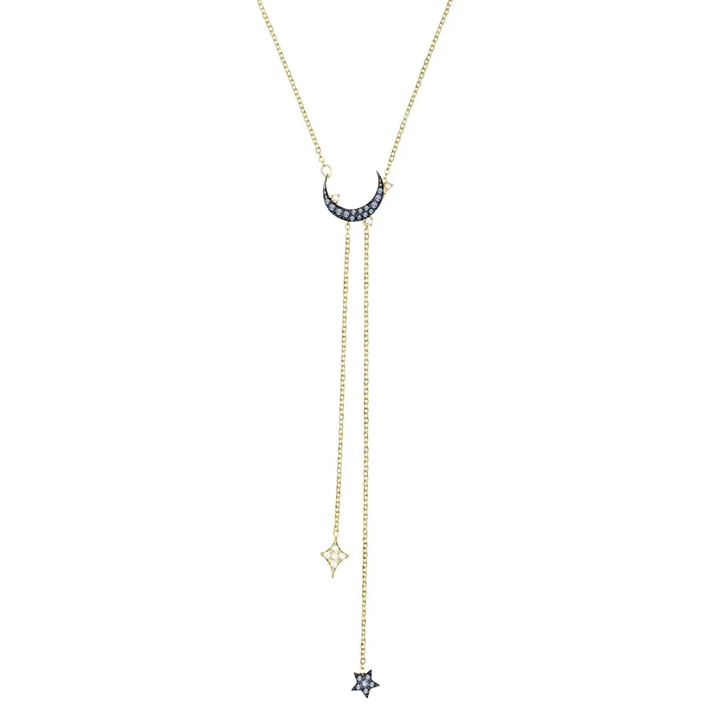 Высокое качество SWA Новая Леди ожерелье с подвеска Звезда Луна ювелирные изделия подарок ожерелье