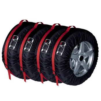 

1-4 pieces of car spare tire cover garage tire box car vehicle car tire waterproof cover