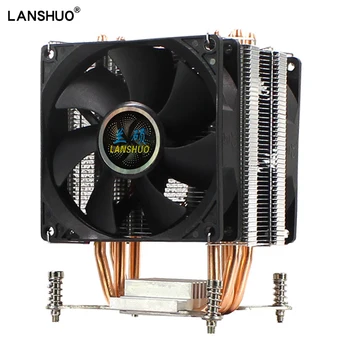 

LANSHUO Amd Am4 Cpu Cooler Processor Radiator RGB Cpu Fan Cooling 90mm 4 Heatpipe heat sink For AMD Am2 Am2+ Am3 AM3+ Fm2