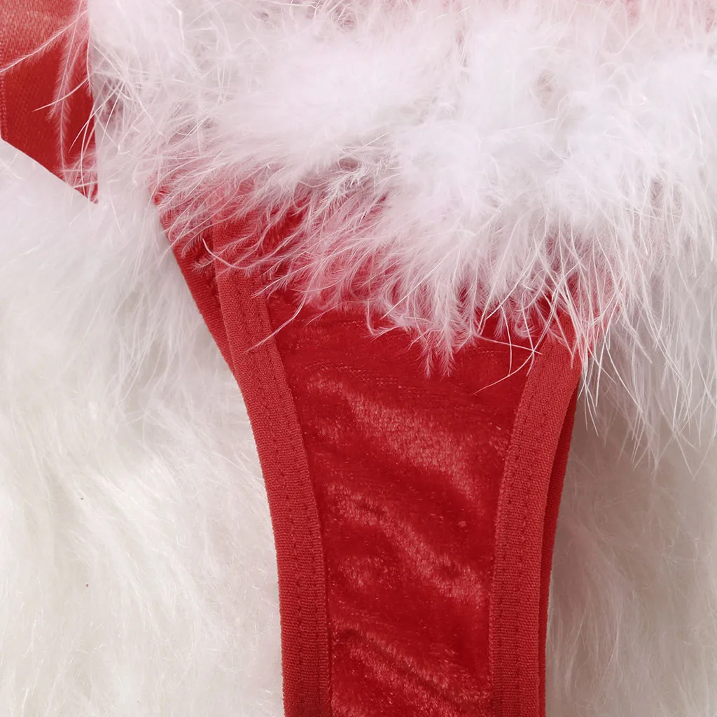 Женское рождественское белье, сексуальная ночная рубашка, ночная рубашка, комплект нижнего белья, сексуальное нижнее белье