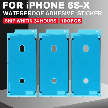 

100 Pcs/lot Waterproof Sticker For iPhone 6S 7 8 Plus X LCD Display Frame Seal 3M Tape Glue Adhesive Repair Parts Whloesale