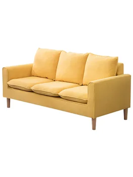 

Nordic Fabric Sofa Small Apartment Double Single Three Simple About Living Room Rent Room Bedroom Small Sofa Net Red