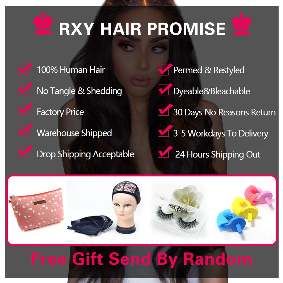 RXY Deep Curly Human Hair Wig 250 Density Lace Front Wig 360 Human Hair Lace Frontal Wigs For Black Women Remy 4x4 Closure Wig