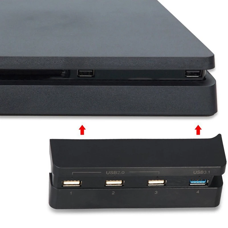 Для Ps4 Slim Super набор аксессуаров охлаждающий вентилятор+ для Ps4 тонкий usb-хаб(Usb 3,1 Usb 2,0) для sony для Playstation 4 Slim