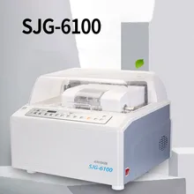 SJG-6100 полная автоматическая обработка линз объектив шлифовальный станок машина для полировки стекла для CR и стеклянных линз