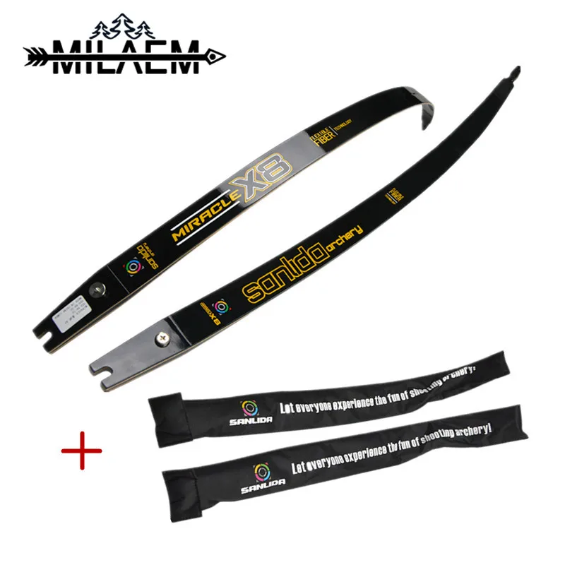 1 Pair Archery X8 ILF Limbs 68" 16-44 LBS Intermediate Recurve Bow Limbs High-grade Composite Material Hunting Shooting Outdoor 1 Pair Archery X8 ILF Limbs 68" 16-44 LBS Intermediate Recurve Bow Limbs High-grade Composite Material Hunting Shooting Outdoor