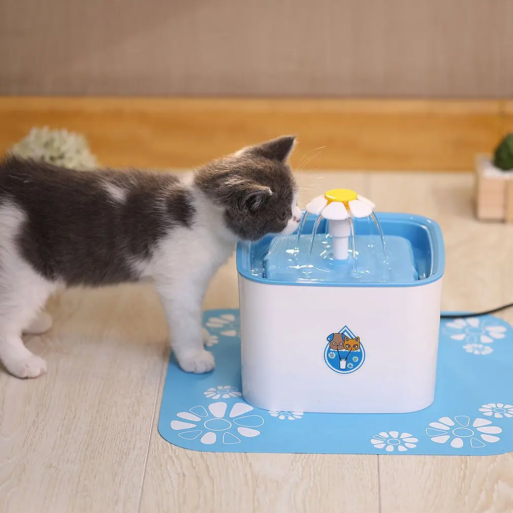 Автоматическая кошка собака питомец фонтан миска для домашних животных кошек питьевой цветок диспенсер воды Petsafe напиток с фильтрами Pet фонтан воды