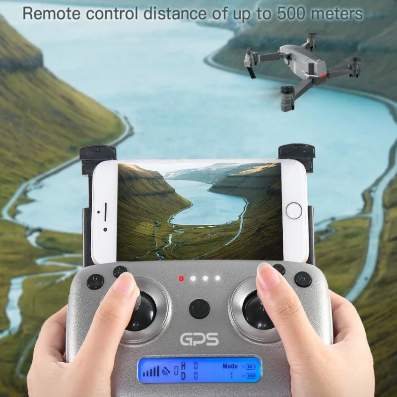 Дорожная воздушная камера 500 м расстояние gps складной Wi-Fi FPV RC Дрон gps авто следить за мной/возврат Электрический Настроить Квадрокоптер с камерой