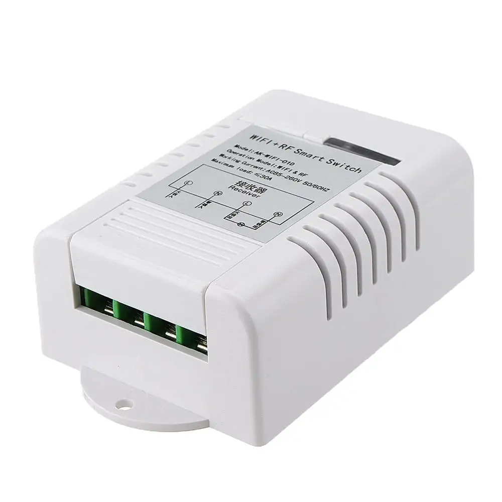 CLAITE AC90-260V 30A WiFi приложение дистанционное управление переключатель RF беспроводной 315/433 МГц передатчик для eWeLink Android IOS домашний контроль