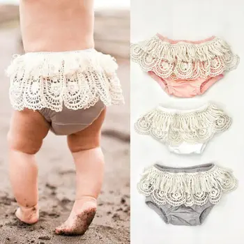

Adoeable Toddler Newborn Baby Girl Underwear Ruffle Frilly PP Pants Nappy Cover sunsuit Diaper 0-24M