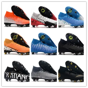 

2019 New Mens Vapors XIII Elite SG Football Shoes Neymar CR7 ACC 360 Superfly VII SG-PRO AC Soccer Cleats Boots