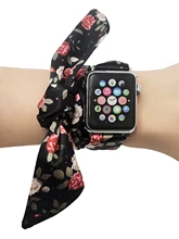 

Scrunchie Strap for Apple Watch Band 38mm 42mm correa iwatch 44mm 40mm watchband Elastic bracelet apple watch series 6 5 4 3 Se