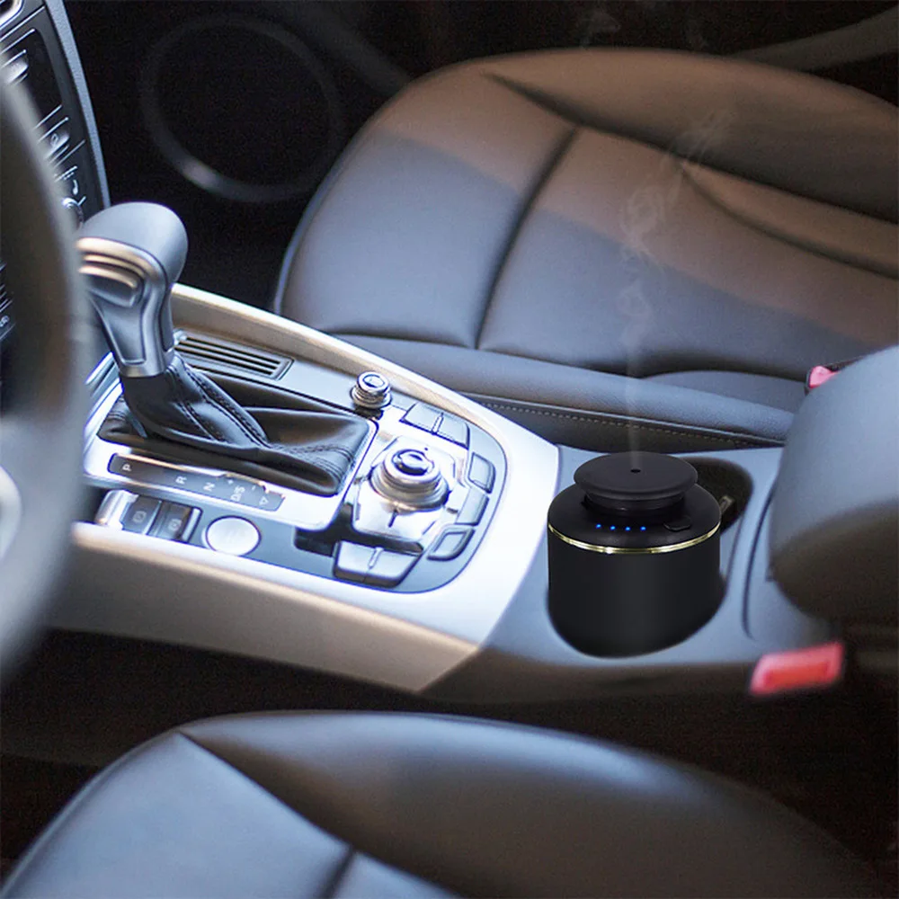 Автомобильный диффузор для ароматерапии черный бесшумный мини ароматизатор USB