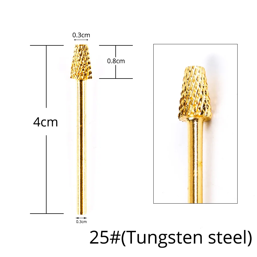 25 Alileader Nail Draill For Electric Drill Ceramic Drill Nail For Nail Art Instrument Safe Cutter For Cutter Manicure - Цвет: 25