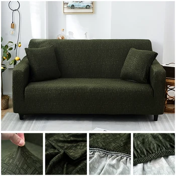 

solid Color Sofa cover all-inclusive slip-resistant sectional elastic full Couch Cover sofa Towel Single/Two/Three/Four-seater
