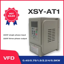  VFD 1.5KW/2.2KW/4KW CoolClassic Frequency converter XSY-AT1 3P 220V Output Free-Shipping VFD Inverter Frequency Inverter Wcj3 