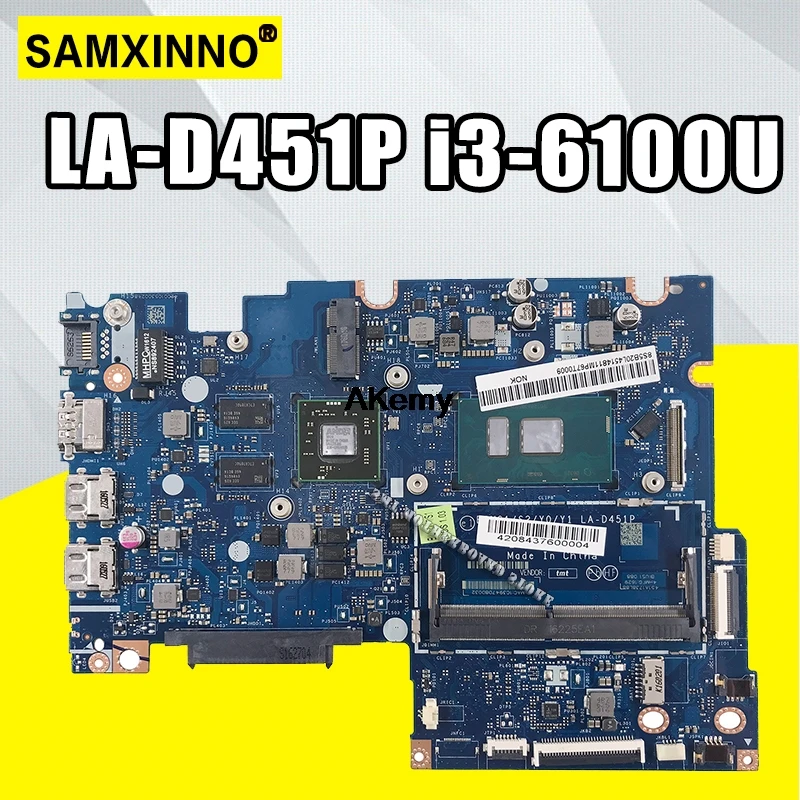 LA-D451P материнская плата для ноутбука lenovo YOGA 510-14ISK Flex4-1470 оригинальная материнская плата I3-6100U с видеокартой