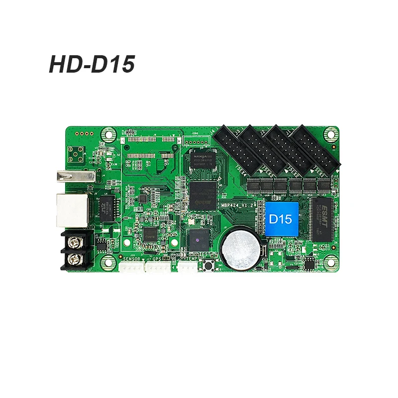Полный Цвет HD D15 D35 Led Дисплей Управление карты 4 * HUB75 асинхронный данных RGB видео