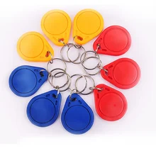 100 шт.) Dellon управление входом FM1108 M1 S50 совместимый Fudan RFID 13,56 MHZ брелок бирка в виде брелка для ключей