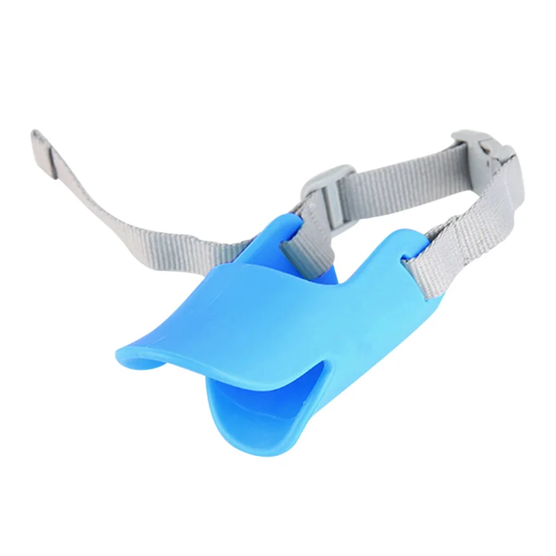 New Dog Accessories Duck Mouth Mask Anti-bite Masks for Puppy Adjustable Pet Muzzle Durable Dog Products Pets Accessories - Цвет: Blue