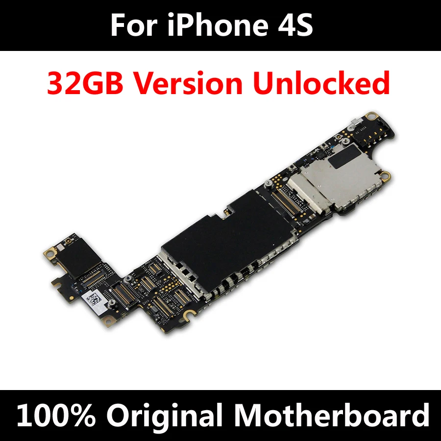 Full unlocked for iphone 4S Motherboard logic board For iphone 4s