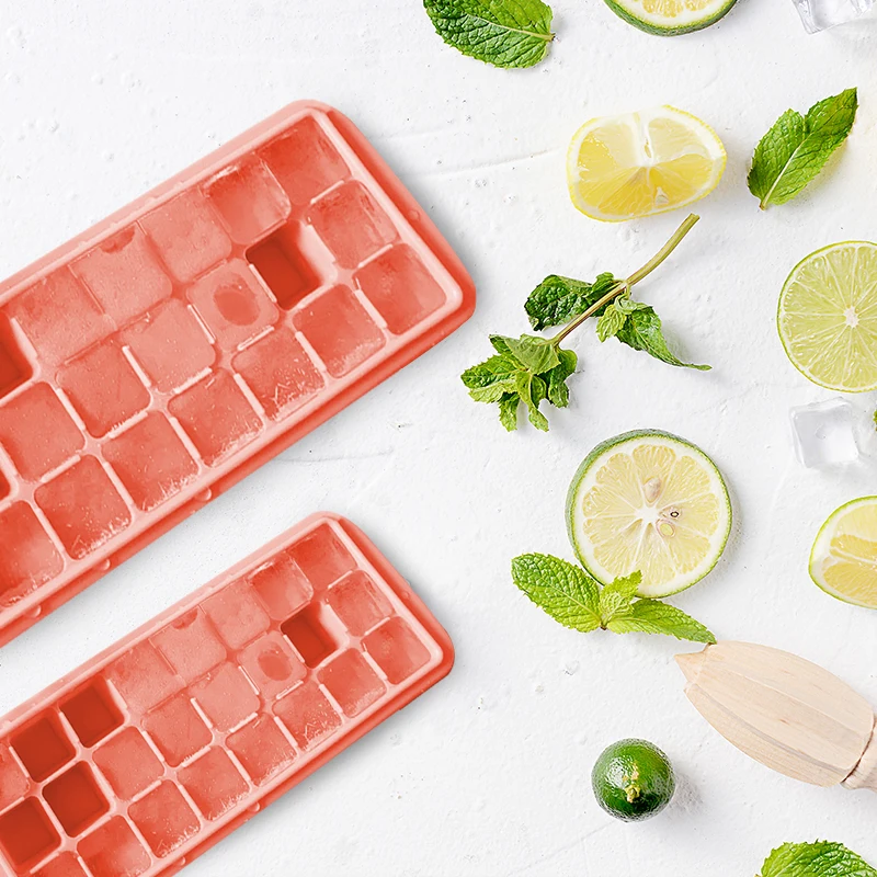 Popsicle силиконовые формы для льда, лоток для льда, пищевая форма для мороженого, 24 Сетки, фруктовый маленький производитель кубиков льда, пресс-форма, сфера, пуля, бар