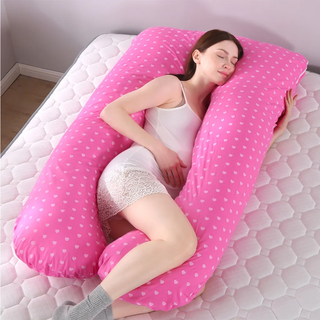 Подушка для беременных женщин, Подушка для беременных, u-образная, мягкая, хлопковая, с рисунком, для сна, для живота, Подушка для сна Y1121