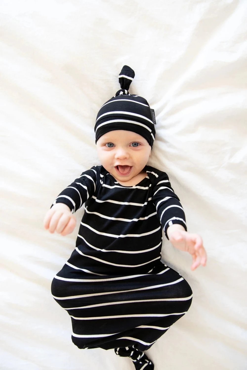 Брендовое мягкое трикотажное муслиновое одеяло для младенцев Полосатое Пеленальное Одеяло с шапкой для новорожденных мальчиков и девочек 0-6 месяцев