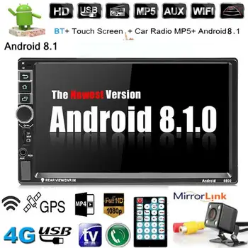 

2020 New 7'' Android 8.1 1080P Car Radio 2 Din Car Multimedia Player GPS Navigation Wifi Auto radio Mirror link Car Stereo Audio