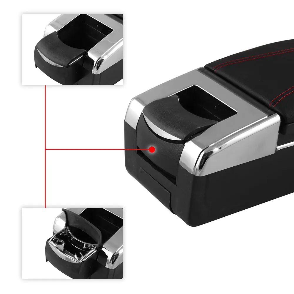 Выдвижной подлокотник коробка вращающийся центральный магазин содержимое коробка с подстаканником пепельница для Nissan Micra K13 2011