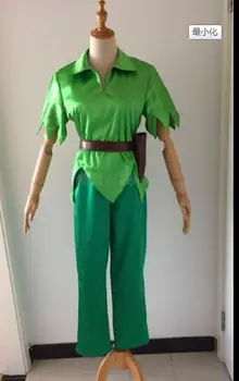 

Amine Movie Peter Pan and Wendy Cosplay Costume Peter Pan Green Fancy Outfit Halloween Carnval Uniforms